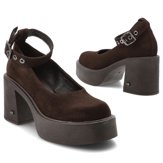 Poltopánky KARINO - 5638/015-P Mokka/Welur