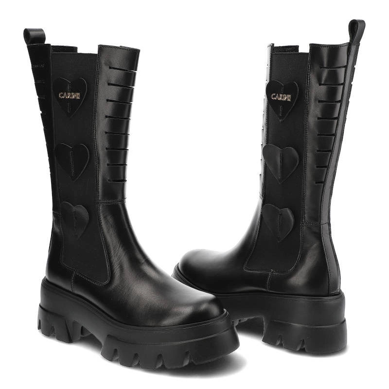 Čižmy Carinii - B7918_-E50-000-000-E81 Czarny