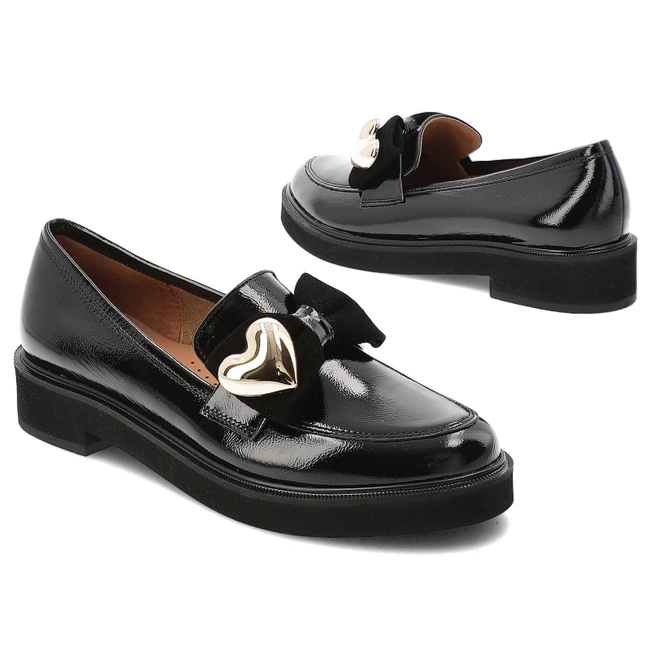 Poltopánky ARMODO - 1660 Czarny Naplak/Zamsz