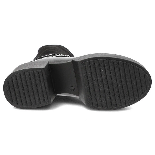 Šnúrovacie Členkové Topánky Karino - 4402/076-F Czarny/Lico