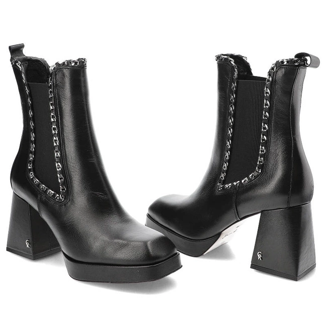 Členkové Topánky Carinii - B8535_-E50-000-000-E61 Czarny