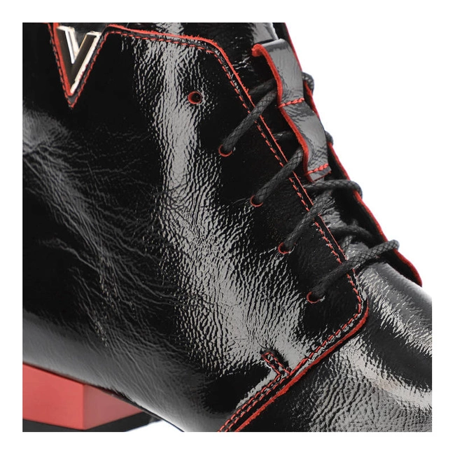 Šnúrovacie Členkové Topánky Maciejka - 5743C-43/00-7 Czarny/Czerwony