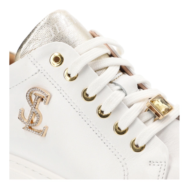 Tenisky Libero - 3010 Biały+Złoty 10/111