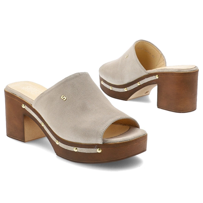 Šľapky SIMEN - 6844A W.Cappucino