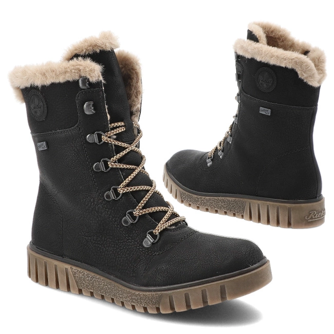 Botki RIEKER - Y3424-00 Black
