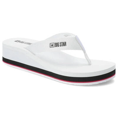Šľapky Big Star - JJ274A333 Biały