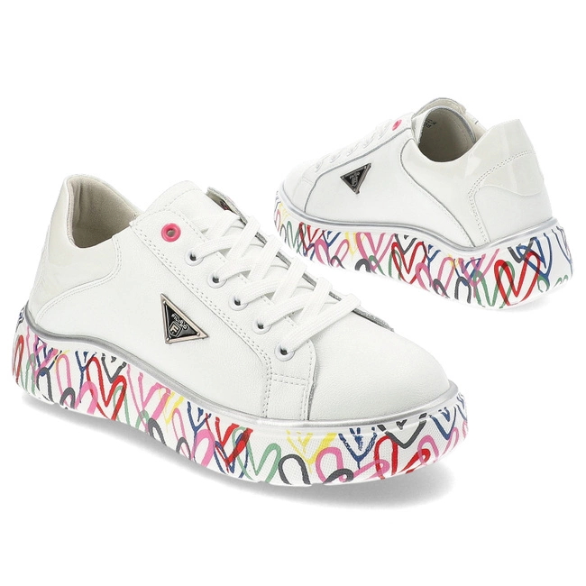 Tenisky Filippo - DP4480/24 WH MLT Biały/Multikolor