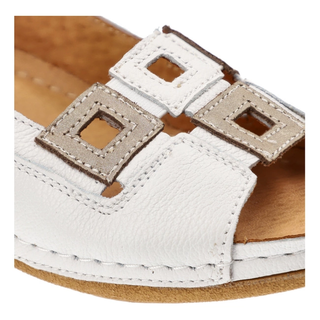 Sandále Pollonus - 5-1162-028 Biały Verona+Grid