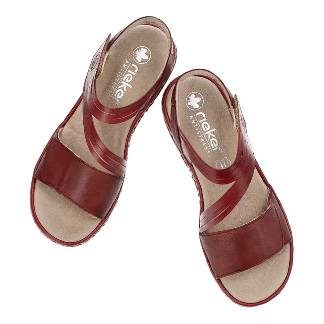 Sandále Rieker - 65964-35 Red