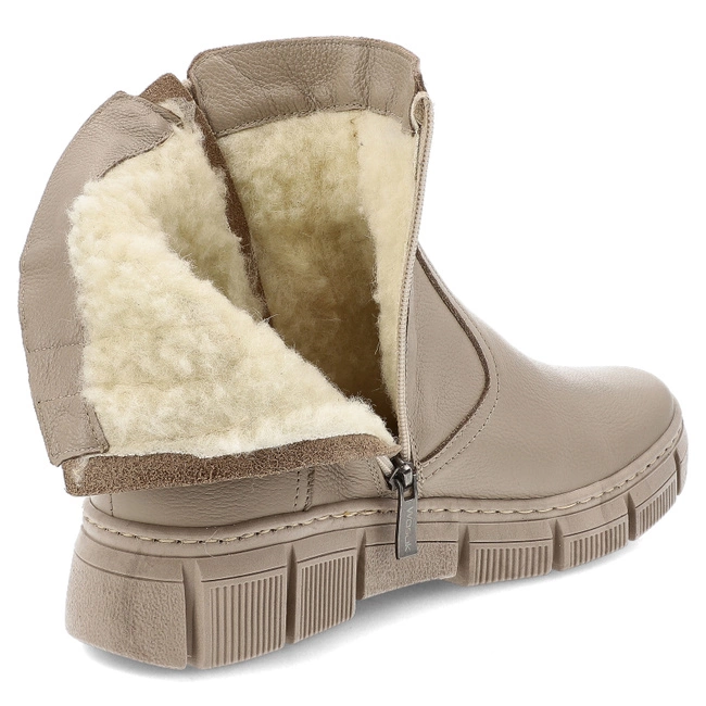 Členkové Topánky WASAK - 0730 Latte Groszek/Wełna