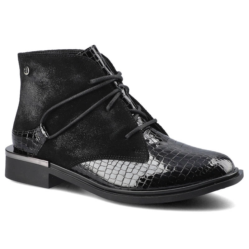 Šnúrovacie Členkové Topánky Maciejka - 04813-01/00-7 Czarny