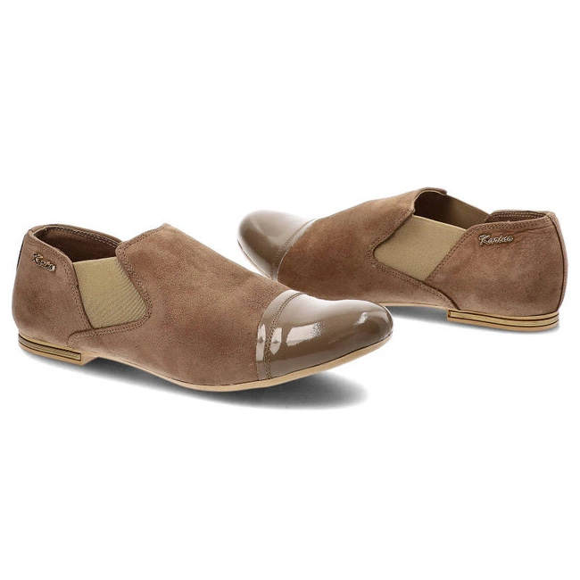 Poltopánky Karino - 0961/007-P Beżowy Lakierowany