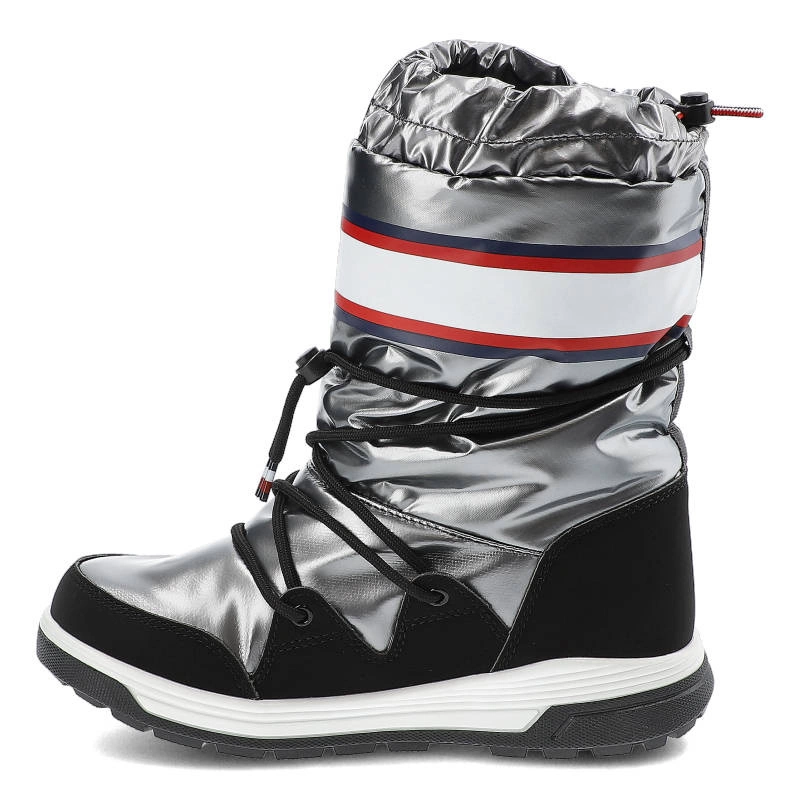Snehule Tommy Hilfiger - T3A6-32436-1485918-Snow Boot Dark Silver 918