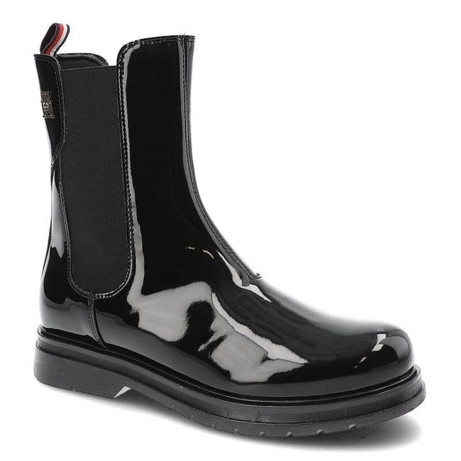 Členkové Topánky Tommy Hilfiger - T4A5-32408-0775999-Chelsea Boot Black 999