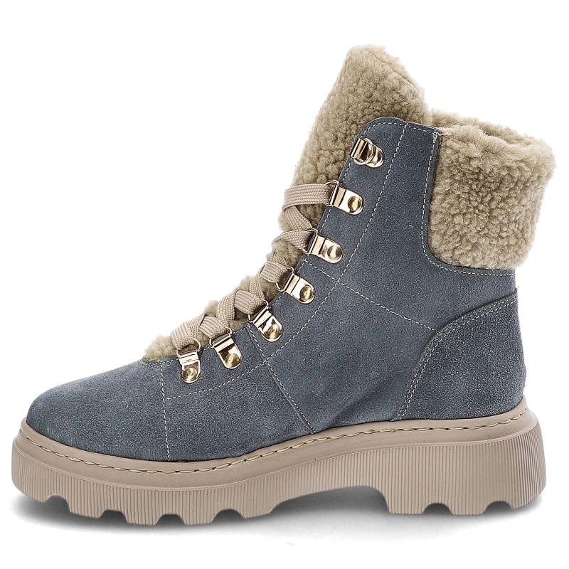 Členkové Topánky Kampa - Z538 Niebieski Welur 579/560