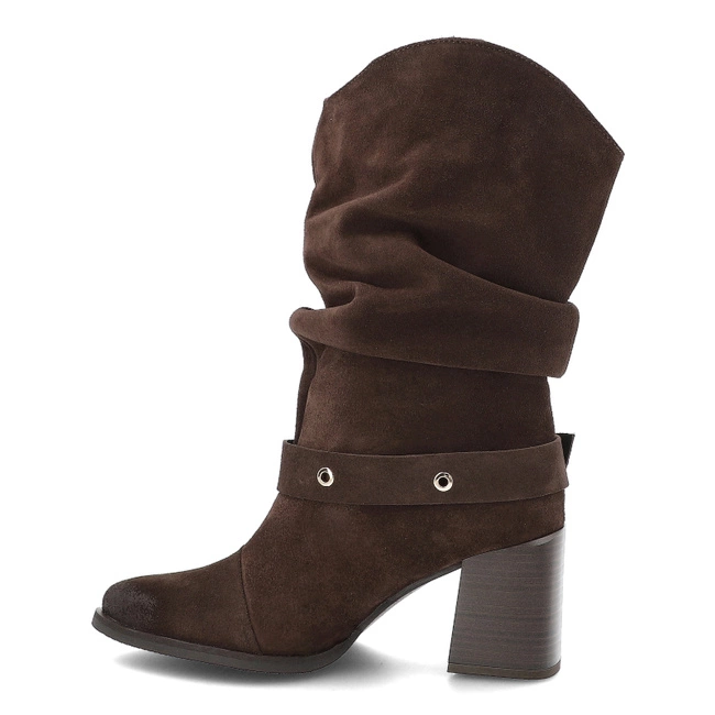 Kovbojky KARINO - 5875/015-L Mocca/Welur