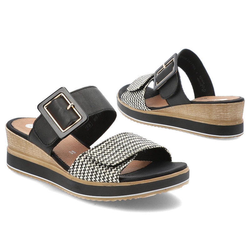 Šľapky REMONTE - D6463-03 Black Combination