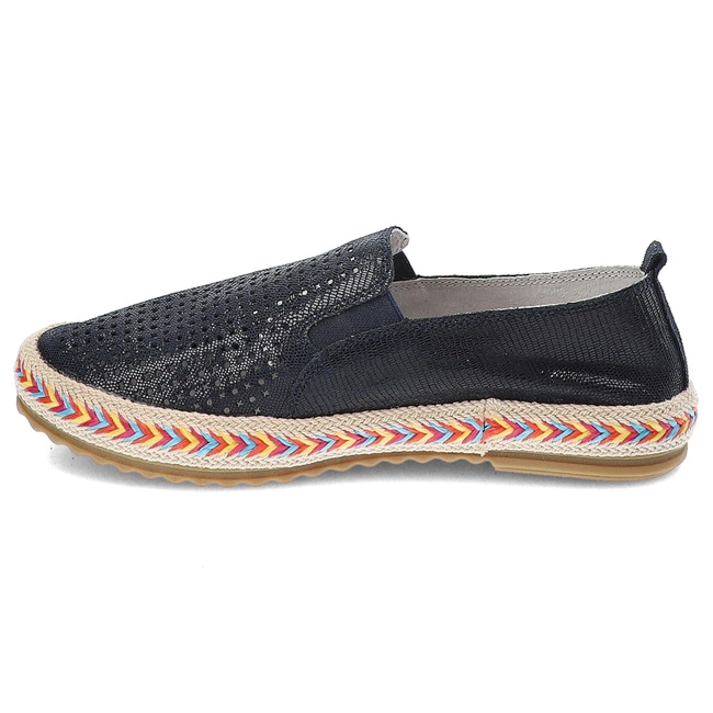 Espadrilky Lanqier - 42C1965 Granatowy