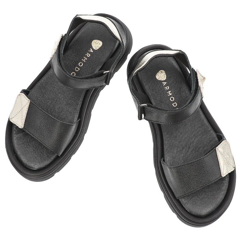 Sandále ARMODO - 40443 V.Czarny/Kryształ Złoto