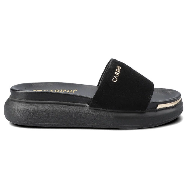 Šľapky Carinii - B7235_-063-000-000-E48 Czarny