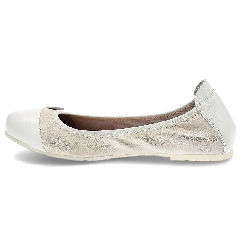 Baleríny La’viano - 290 GOLD ROSSA / BIAŁY