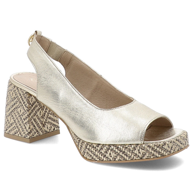 Sandále KARINO - 4546/112-P Złoty/Lico