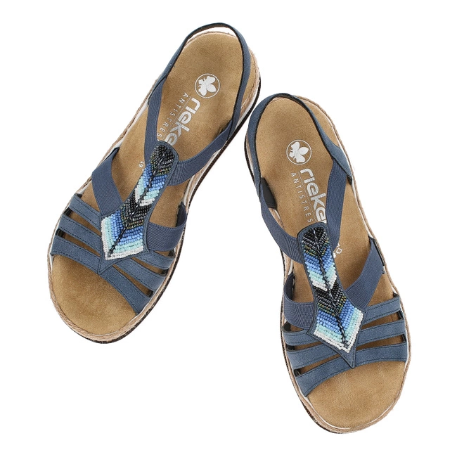 Sandále Rieker - V7909-12 Blue