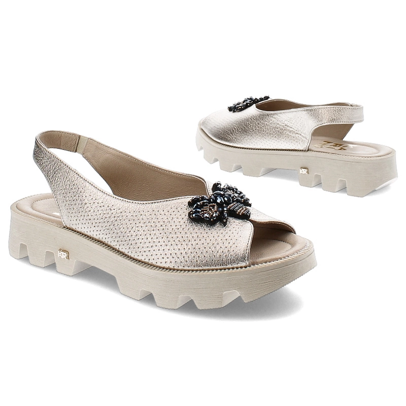 Sandále Karino - 4951/074-P Złoty/Lico