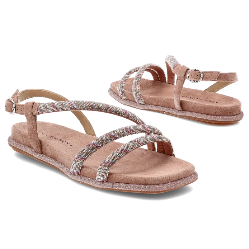 Sandále ALMA EN PENA - V2551606 Suede Old Pink