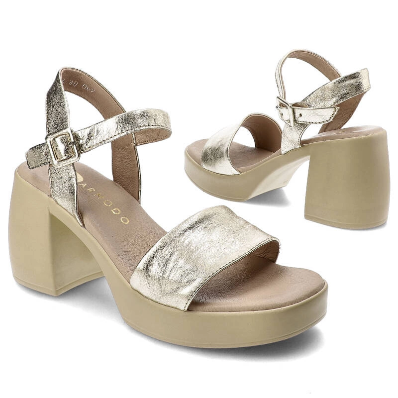 Sandále Armodo - 40386 Kryształ Złoto