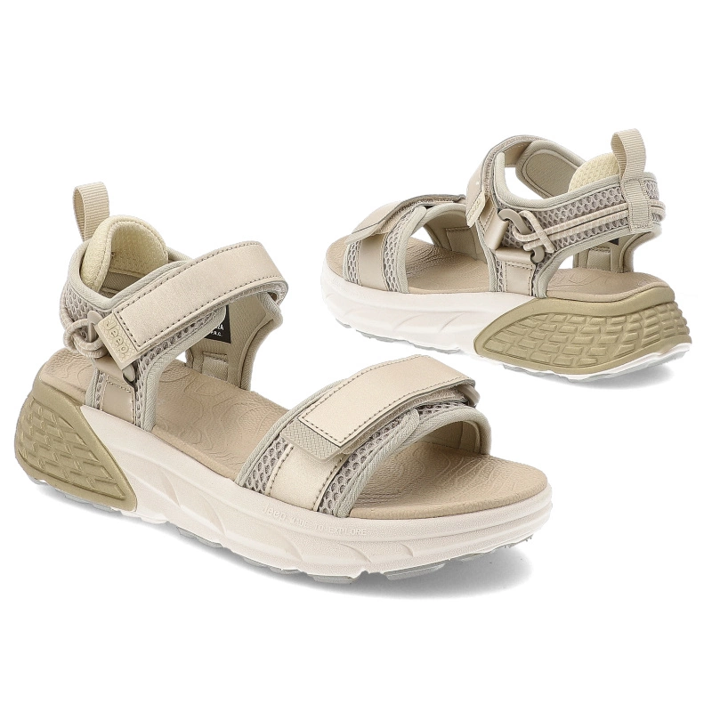Sandále JEEP - Groove Sandal Laminated JL51582A 263 Platinum