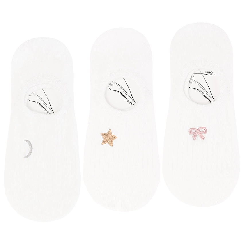 Baleríny MORAJ 3 Pary - CDB200-265 Mix Kolor