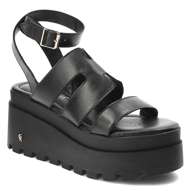 Sandále Carinii - B9423_-E50-000-000-G06 Czarny