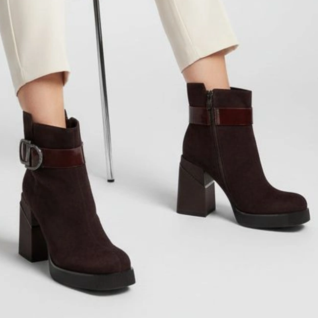 Členkové Topánky FILIPPO - DBT7183/25 BG Bordowy