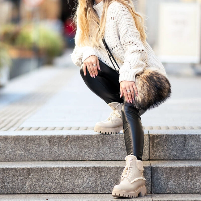 Členkové Topánky Lemar - 60374 V.Taupe+Beż