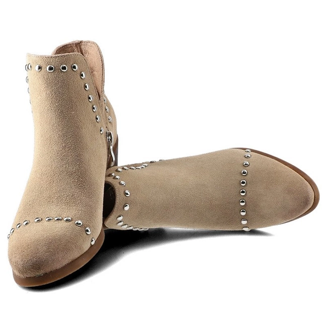 Členkové Topánky Carinii - B5328_-O17-000-000-D56 Beż