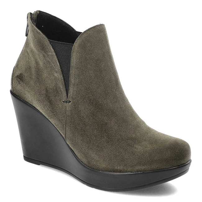 Členkové Topánky Karino - 0977/066-F Zielony/Welur