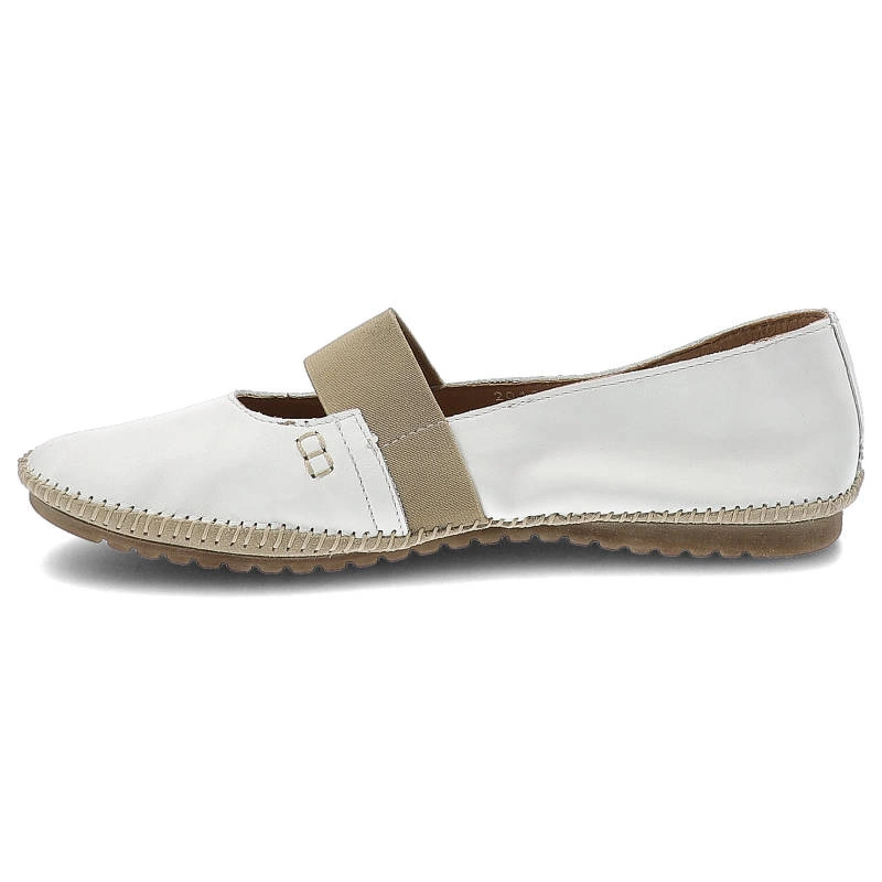 Baleríny Simen - 6932 Biały/W.Beż