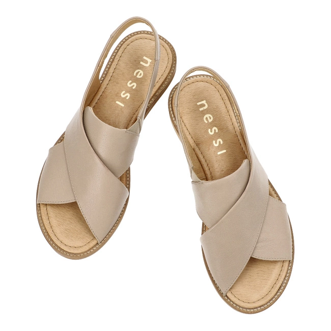 Sandále Nessi - 19560 Beż 122