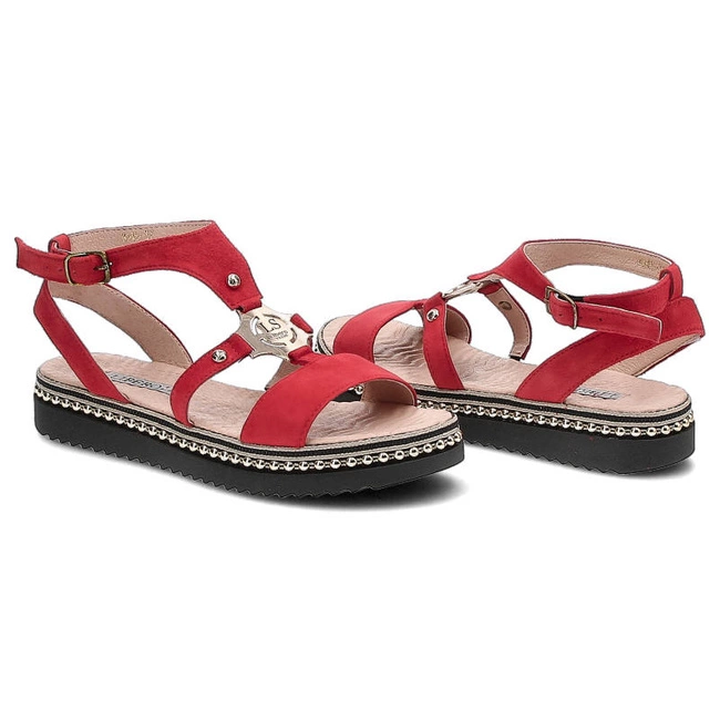 Sandále Libero - 1045 Czerwony 158