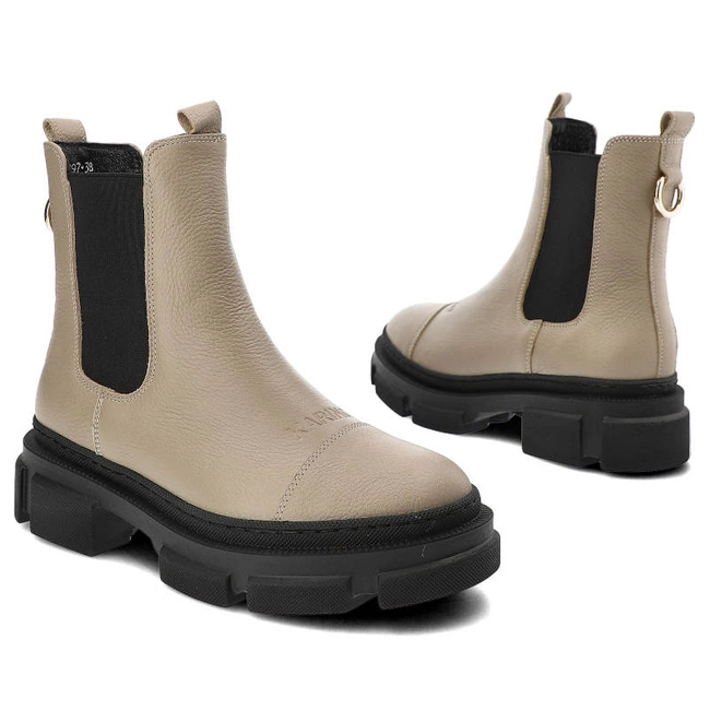 Členkové Topánky Karino - 3897/016-F Beż/Lico