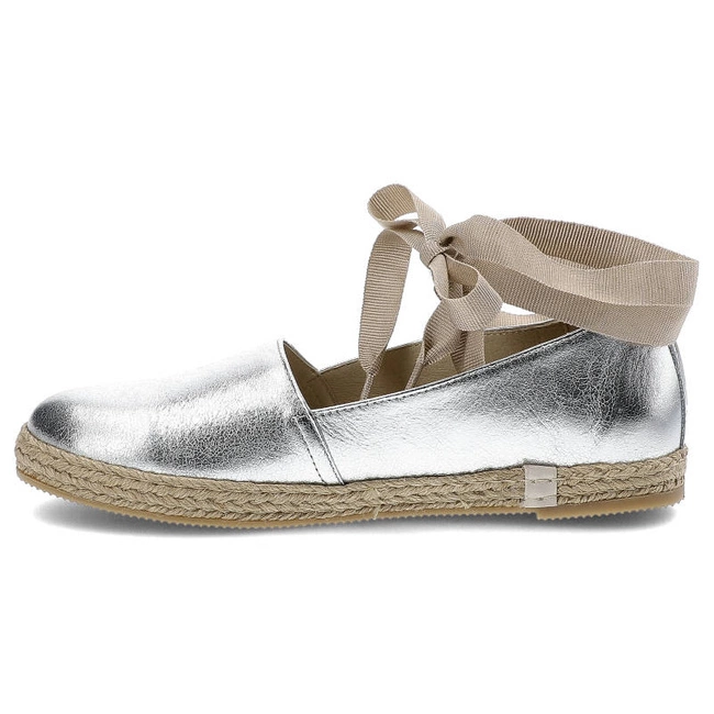 Espadrilky Karino - 2022/078-P Srebrny