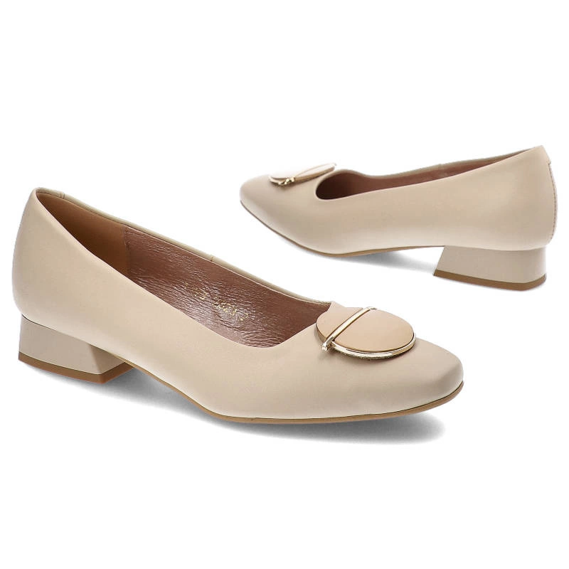 Lodičky Espirito - C-1173/2 Beż Mustang/Ozdoba