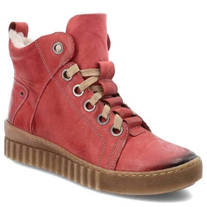 Šnúrovacie Členkové Topánky Armodo - 753 Czerwony K6