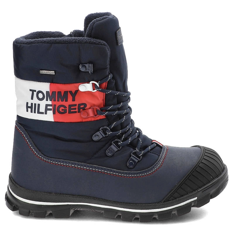 Snehule Tommy Hilfiger - T3B5-32544-1233Y019-Snow Boot Blue/Red/White Y019