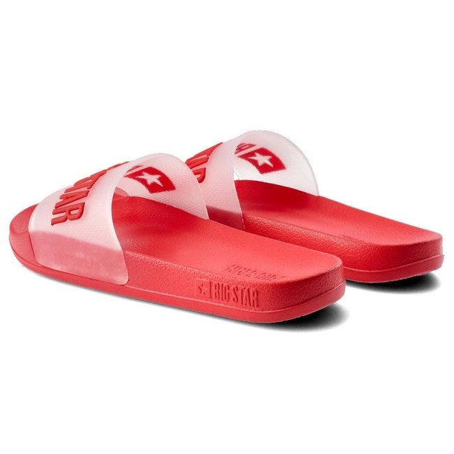 Šľapky Big Star - FF274A202 Czerwony