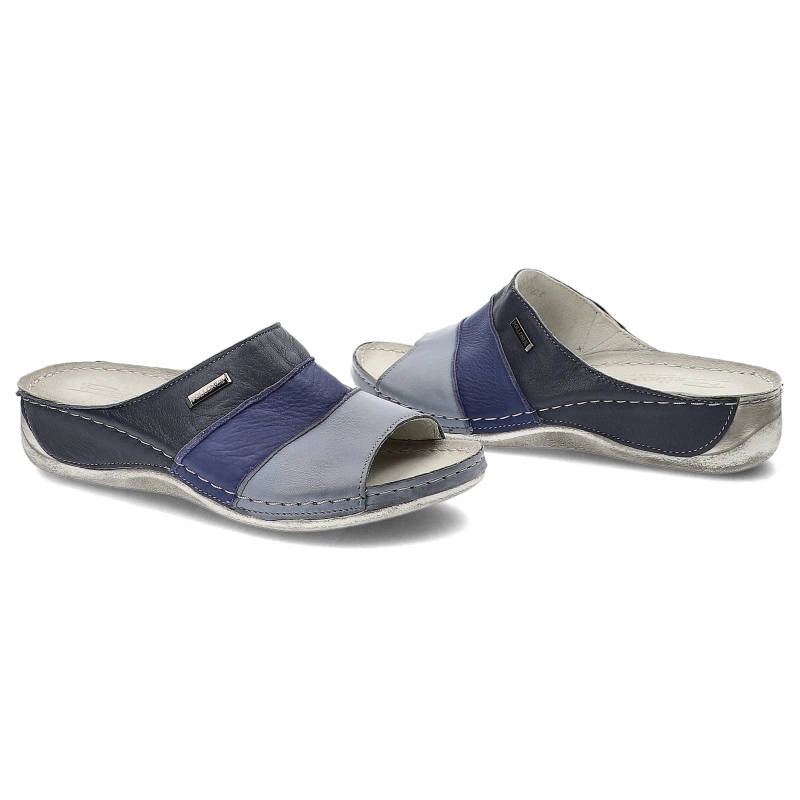 Šľapky Pollonus - 5-0918 Błękitny/Niebieski/Granatowy