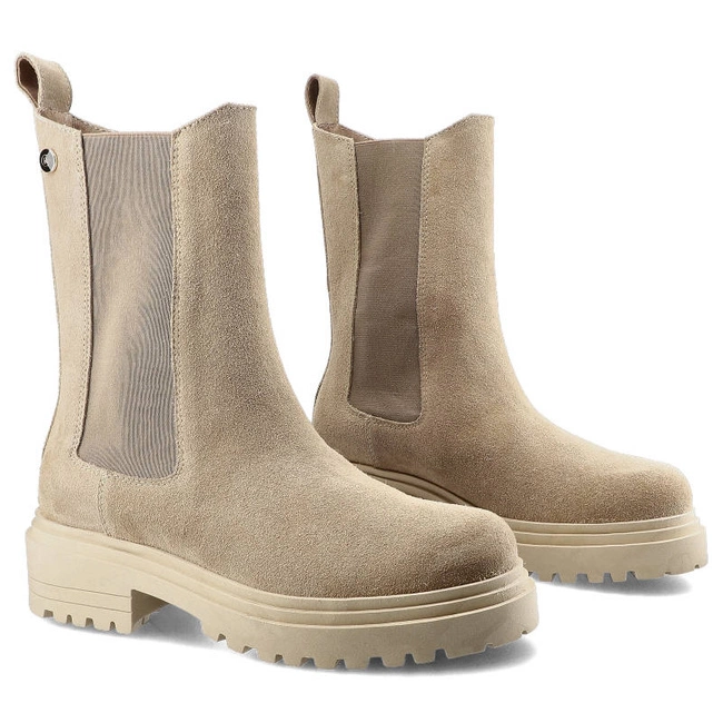 Členkové Topánky Carinii - B5952/N_-O17-000-000-E23 Beż