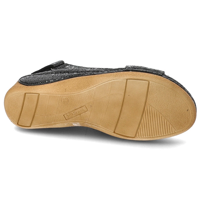 Sandále Pollonus - 5-1628-005 Czarne Oczka