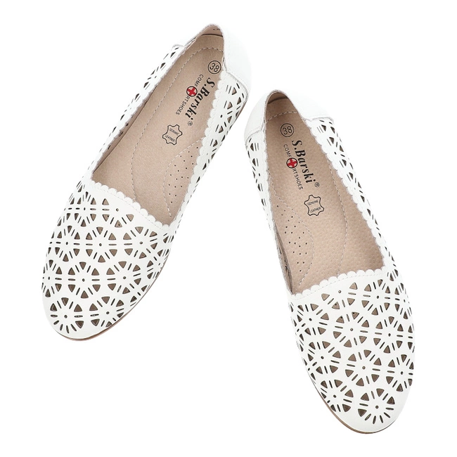 Baleríny S.BARSKI - LR51-646 White